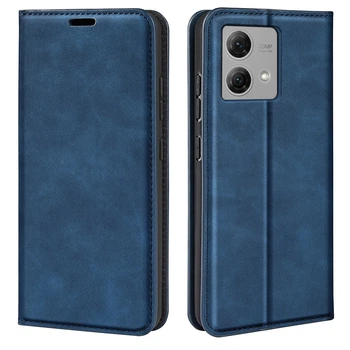 Чохол Taba Retro-Skin для Motorola Moto G84 книжка шкіра PU з візитницею синій
