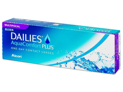 Однодневные линзы Alcon Dailies AquaСomfort Plus Multifocal, аддидация MED, -0.5 30 шт.