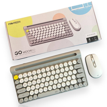 Беспроводная Bluetooth клавиатура и мышка Fantech Go WK896 (Серая)