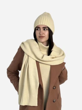 Шарф женский ARTKNIT Sofia Wool 38228 Сливочный (4823093427648)