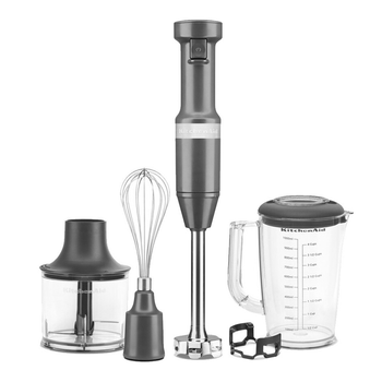 Блендер погружной с аксессуарами KitchenAid ARTISAN, серый (5KHBV83EDG)