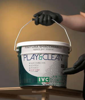 Краска водоэмульсионная интерьерная IVC Play & Clean RAL 6003 1кг