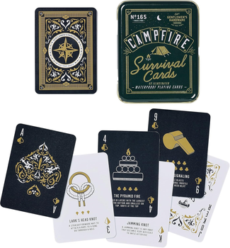 Гральні карти Gentlemen's Hardware Survival Cards у жерстяній банці Двосторонні 54 карти (0840214800542)