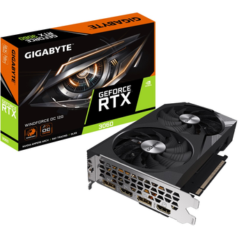 Видеокарта GF RTX 3060 12GB GDDR6 Windforce OC Gigabyte (452381)