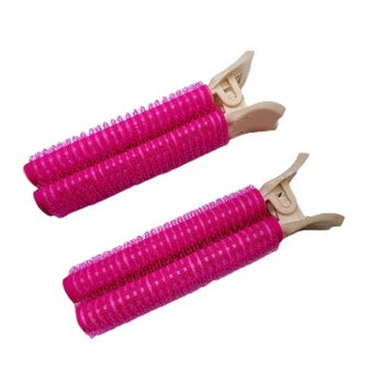 Бигуди-зажимы Kalipso Fluffy Hair Roller Pins для прикорневого объема малиновые 2 шт