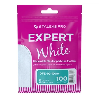 Набор сменных файлов для терки педикюрной Staleks PRO Expert 10 100 грит DFE-10-100 30 шт