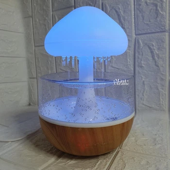Настольный увлажнитель воздуха-ночник RAIN HUMIDIFIER Гриб + подсветка HUM-24