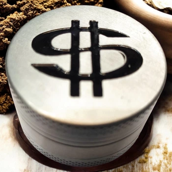 Гриндер для измельчения табака Grinder Black Dollar Silver