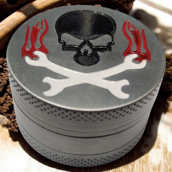 Гриндер для измельчения табака Grinder Jolly Roger Silver