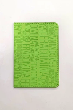 Обкладинка на паспорт-книжку "Літери" PDV-06 Color-it (6973795230508) Салатовий