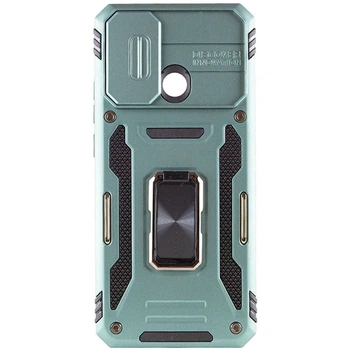 Чохол зі шторкою для камери Camshield Army Ring для Xiaomi Redmi 9C та Xiaomi Redmi 10A, ударостійкий кейс з кільцем-тримачем та функцією підставки Light Green