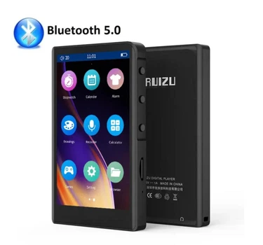 MP3 MP4 плеер Ruizu H9 3.8" Bluetooth 5.0 Hi-Fi 32Gb металлический с внешним динамиком