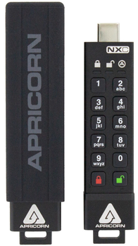 Флеш пам'ять Apricorn Aegis Secure Key 3NXC 64GB USB-C 3.2 Black (ASK3-NXC-64GB)