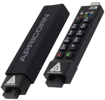 Pendrive Apricorn Aegis Secure Key 3NXC 16GB USB-C 3.2 Black (ASK3-NXC-16GB)