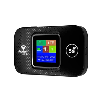 4G/LTE 5G високошвидкісний 300 Mbps мобільний маршрутизатор WiFi LCD з батареєю
