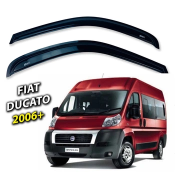 Дефлекторы окон (ветровики) для Fiat Ducato 2006+ накладные (DEFL) Q2