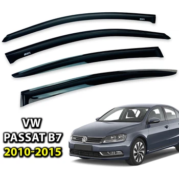 Дефлектори вікон (вітровики) для Volkswagen Passat B7 2010-2015 USA Sedan накладні (DEFL) Q2
