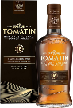 Віскі Tomatin 18 Y.O. 0.7 л 46% (5018481110212)