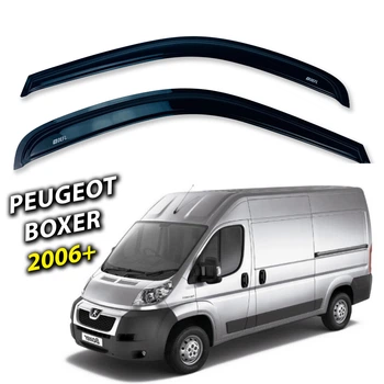 Дефлекторы окон (ветровики) для Peugeot Boxer 2006+ накладные (DEFL) Q2