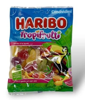 Haribo Tropifrutti Желейні цукерки зі смаком тропічних фруктів 175g