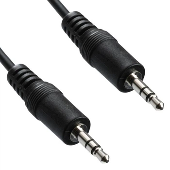 Кабель AUX Audio 3.5мм M/M 1.5м чорний (B00546) Kingda