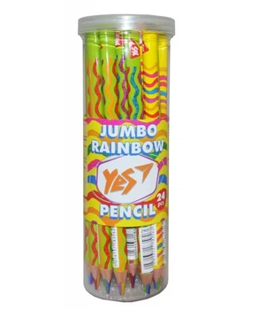 Карандаш YESRainbowJumbo 6 в 1 ( 6-цветный) треугольный упаковка 24шт 290576 YES