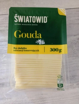 Сир тостовий порізаний слайсами Гауда SWIATOWID 300 г