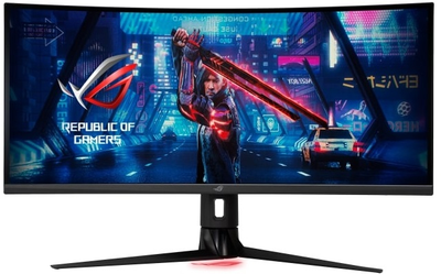 Монітор Asus 34.1" ROG Strix XG349C HDMI, DP, USB-C, 2xUSB, MM, IPS, 3440x1440, 21:9, 180Hz, 1ms, DCI-P3 98%, CURVED, AdaptiveSync, HAS, HDR400 (90LM06V0-B01A70)