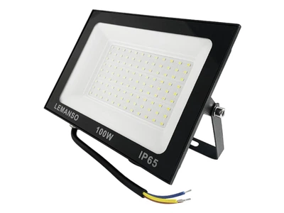 Прожектор світлодіодний LED SMD 100w 6500K IP65 6000LM "Нептун" чорний "LEMANSO" LMP103-100