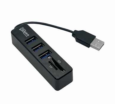 Док-станция XON SmartHub 5 в 1 (SD/TF + 3xUSB2.0) Черный (UHAHP050032B 5054)