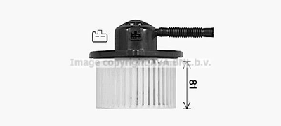 PE8428 AVA Вентилятор салона MITSUBISHI ASX, Lancer VII, VIII, Outlander II, Citroen C-Crosser, Peugeot 4007/4008 Ava (PE8428)