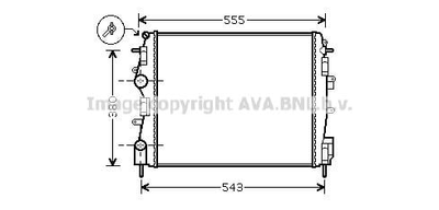 RTA2399 AVA Радіатор охолодження RENAULT KANGOO 98 > 08 (Ava) Ava (RTA2399)
