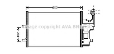 MZ5184D AVA Радіатор кондиціонера Mazda 3/5 03- Ava (MZ5184D)