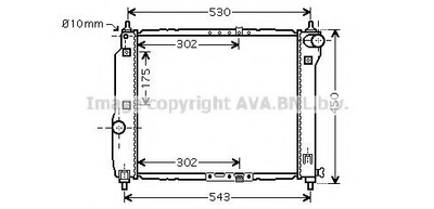 DWA2066 AVA Радіатор охолодження Aveo 1.2/1.5 05- Daewoo Ava (DWA2066)