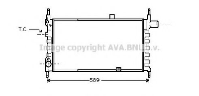 OL2063 AVA Радіатор охолодження KADETT E 1,3 OHC 84-89 Ava (OL2063)