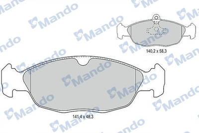 MBF015094 MANDO Гальмівні колодки до дисків Mando (MBF015094)