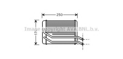 HY6118 AVA Радіатор опалення HYUNDAI SANTA FE (2001) 2.4 Ava (HY6118)
