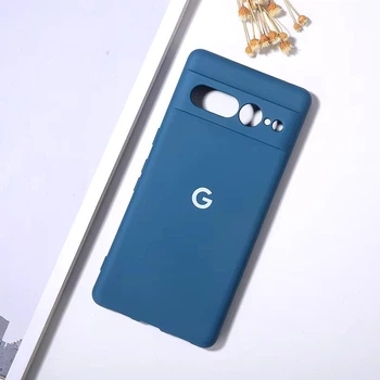 Чохол з лого "Google" з мікрофіброю Google Pixel 7 Pro Синій