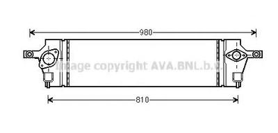 Інтеркулер Nissan X-Trail 2,0dCi 07>13 , Koleos 2.0dCi 08> (DNA4350) AVA Ava (DNA4350)