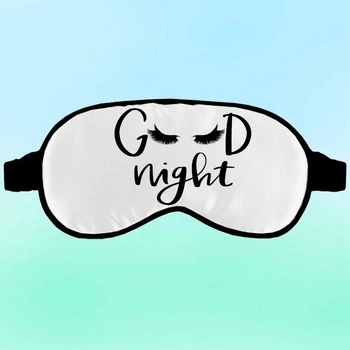Маска для сна Good Night Черная с принтом