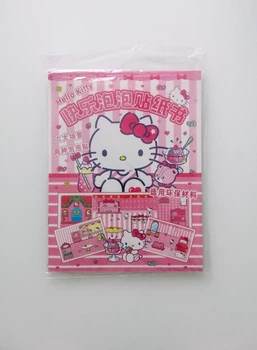Развивающая альбом-книжка на липучках Toca Boca Hello Kitty Тока Бока большая 195*250мм + 2 листа наклеек