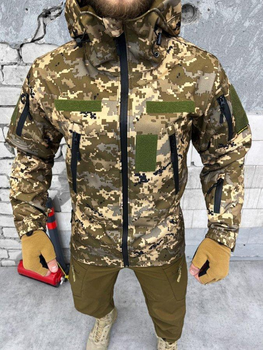 Тактична куртка з водовідштовхувальним матеріалом Softshell Піксель XXL