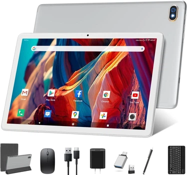 Планшет 10.1" Feonal K110 4/128Gb 8 ядер Android 12 7000 mAh + Чехол