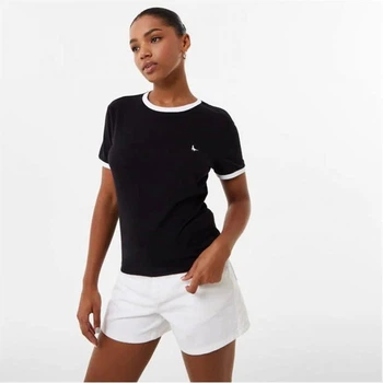 Футболка Jack Wills Trinkey Ringer T-Shirt Black, L (48) (11761282)