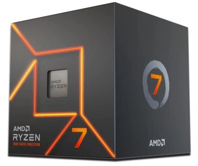 Процесор AMD (AM5) Ryzen 7 7700, Box, 8x3.8 GHz (Turbo Boost 5.3 GHz), Radeon Graphics, L3 32Mb, Zen 4, 5 nm, TDP 65W, розблокований множник, кулер Wraith Prism (100-100000592BOX)