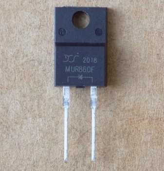 Диод MUR860F оригинал (600V,8A), TO220F-2pin
