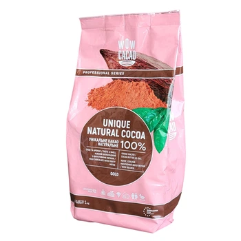Какао-порошок натуральный неалкализированный WOW CACAO 22-24% 1 кг