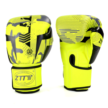 Боксерские перчатки ZTTY Elit ZTQ-099 (8 унцій, салатовый)