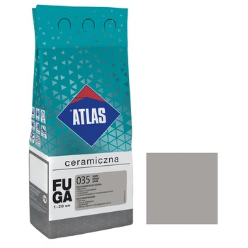 Фуга для плитки керамическая ATLAS CERAMICZNA 1-20 мм 035 серый 2 кг