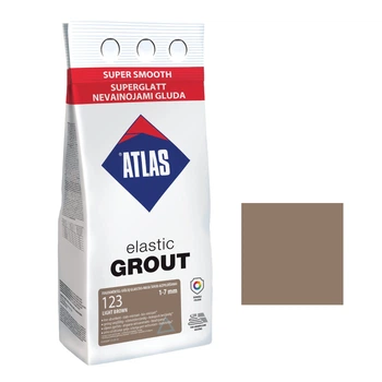 Фуга для плитки эластичная ATLAS ELASTIC GROUT 1-7 мм 123 светло-коричневый 2 кг